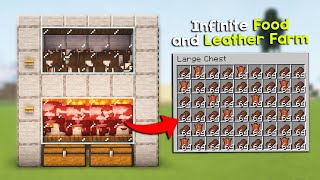 Easy Automatic Cow Farm Tutorial in Minecraft 121 Java amp Bedrock [upl. by Anikat839]