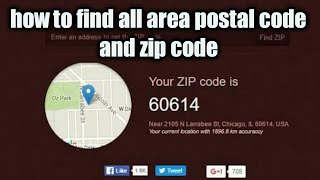 How to find my postal code and zip code all area zip code and postal code find [upl. by Atteuqnas887]