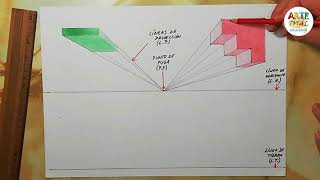 Dibujando formas geométricas tridimensionales en perspectiva [upl. by Rolecnahc]