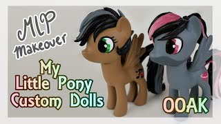 MLP Makeover  ArtSong and Antares  OOAK Pony Doll Custom Repaint [upl. by Alliw]