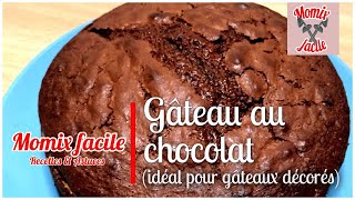 Gâteau au chocolat idéal pour les gâteaux décorés ou pour le goûter au Thermomix [upl. by Tompkins]