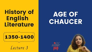 Age of Chaucer  13501400  History of English Literature  Lecture 3 [upl. by Sokcin]