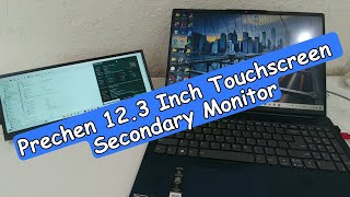 Prechen 123 Inch Touchscreen Secondary Monitor Perfect As CPUGPU Monitor Review And Tutorial [upl. by Llenrac]