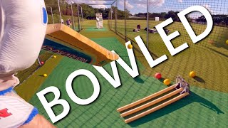 Bowling Machine Session  GoPro Cricket Helmet Cam [upl. by Peterec]