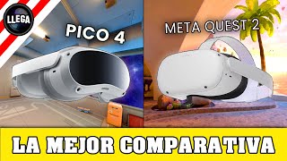 Pico 4 vs Meta Quest 2 ¿cuál es el mejor visor de realidad virtual VR Mejores gafas VR [upl. by Adnaral]