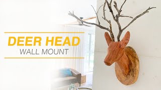 DIY How to Carve a Deer Head Mount [upl. by Wiburg245]