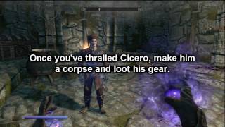 Skyrim Infinite Cicero Armor Dupe  Dead Thrall Exploit [upl. by Simonne577]