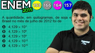 ENEM 2015 Matemática 22  Notação Científica questão com pegadinha [upl. by Francklin]