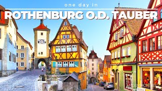 ONE DAY IN ROTHENBURG OB DER TAUBER GERMANY 🇩🇪  4K  Take a trip to a thousand years of history [upl. by Waverly]