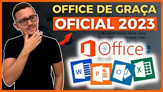 COMO OBTER O PACOTE OFFICE OFICIAL E DE GRAÇA 2023  Word Excel PowerPoint PTBR [upl. by Olegnalehcim]