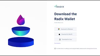 How to download the radix wallet and get staking rewards [upl. by Anad]