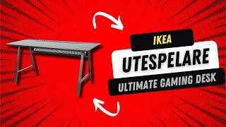 IKEA Utespelare Gaming Desk Review The Ultimate Gaming Setup [upl. by Aihsekan979]