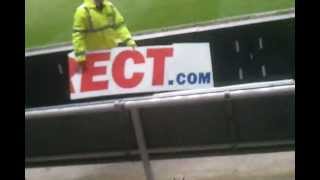 NUFC fans tearing Sports Direct signs at SJP [upl. by Ccasi]