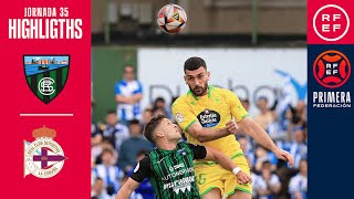 Resumen PrimeraFederación  Sestao River Club 01 RC Deportivo  Jornada 35 Grupo 1 [upl. by Dunstan]