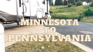 RV Travel Adventure Minnesota to Pennsylvania [upl. by Nema]