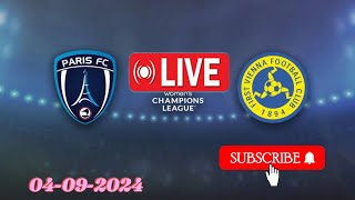 Paris FC w vs First Vienne wMatch de football en direct aujourdhui Ligue des champions féminine [upl. by Nylessoj727]