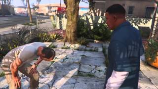 GTA 5  Trevor Trips Over Fence Cut Scene [upl. by Minta]