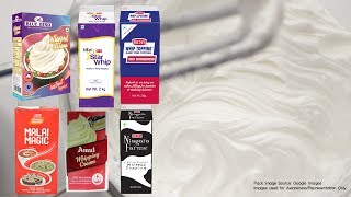 Whipping Creams Brands in India  How to make Whipped Cream Recipe from Powder at Home [upl. by Alieka]