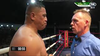 John Hopoate vs Lucas Browne 2019 11 09 [upl. by Aicekat392]