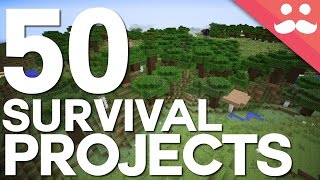 50 Projects For Your Minecraft Survival Worlds [upl. by Vedetta573]