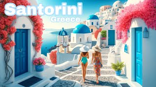 Santorini Greece 🇬🇷  4K Walking Tour ▶223min [upl. by Estus]