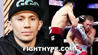 GOLOVKIN REACTS TO CANELO UPSET LOSS TO DMITRY BIVOL PRAISES quotSOLIDquot WIN BY BIVOL [upl. by Niveek]