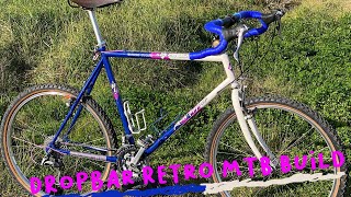 Retro mtb dropbarGravel build restoration 1989 Specialized Rockhopper [upl. by O'Brien]