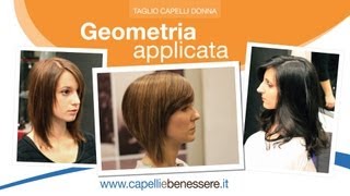 Corso di Taglio capelli donna  Geometria applicata [upl. by Witha]