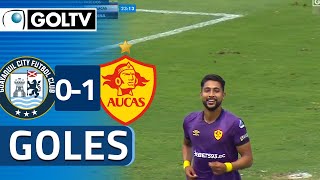 Aucas se LLEVÓ el TRIUNFO con GOL de MEDINA  Guayaquil City 01 Aucas  LigaPro 2023 [upl. by Ahens836]