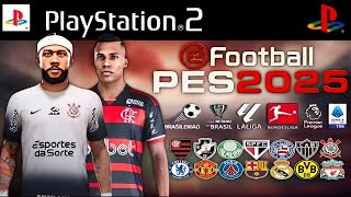 NOVO PÉS 2025 PS2 ISO DOWNLOAD 100 ATUALIZADO SETEMBRO RUMO ESTRELADO AETHERSX2 PCSX2 PSP OPL [upl. by Ellatsirhc]