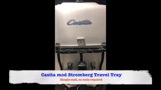 Casita Modification To Install Stromberg Carlson Trailer Tray simple no tools [upl. by Neelyad]