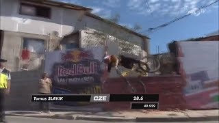 Tomas Slavik Crash Red Bull Valparaíso Cerro Abajo 2019 [upl. by Tunnell63]