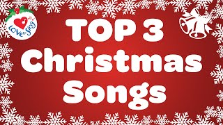 Top 3 Christmas Songs with Lyrics 🎄 Merry Christmas Songs [upl. by Tybald640]