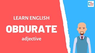 Obdurate  Meaning with examples  My Word Book [upl. by Mackenzie]