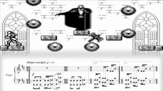 Castlevania II Belmonts Revenge  Sons of Satan Final Boss Piano Sheet Music [upl. by Aicarg366]