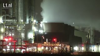 Video Brand ammoniakfabriek Chemelot  5 nov 2015 [upl. by Llekram]