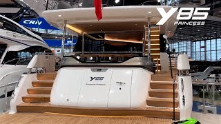 Princess Y85 2023  Yacht Walkthrough  Boot Dusseldorf 2023 [upl. by Secilu]