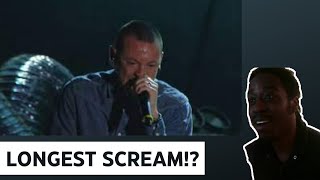 Linkin Park  Given Up Live 17sec scream of Chester Reaction [upl. by Anasxor862]