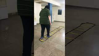 Agility ladder drills are a great form cardio and weight loss agilityladder fit shorts fitness [upl. by Ytsrik]