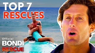 Top 7 Rescues On Bondi Rescue EVER Extended Compilation [upl. by Kessel133]