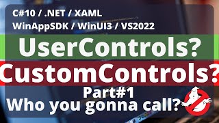 WinUI 3  XAML  Tutorial  UserControls and CustomControls Part1  XAML  C [upl. by Peckham513]