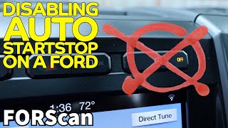 Disabling Auto Start Stop with FORScan [upl. by Schmitt398]