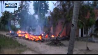 Video Terbakarnya Ratusan Rumah Akibat Bentrokan Warga di Lampung [upl. by Hendrik503]