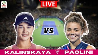 LIVE🔴 Anna Kalinskaya vs Jasmine Paolini  Abu Dhabi 2024  FINAL [upl. by Jarrad530]