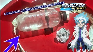 TESTE DO LANCADOR CASEIRO DE BEYBLADE BURST QUE FIZ com a ajuda do BladerUniverso32 [upl. by Sabra]