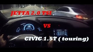 Civic Touring 15T  Jetta 20 TSI  VÍDEO INÉDITO [upl. by Marcoux273]