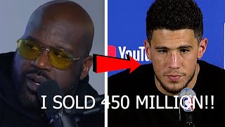 Shaq DESTROYS Devin Booker After He Says NOBODY Wears Shaq Shoes quotSold 450 Million Google Mequot [upl. by Thomasina]