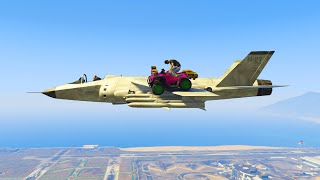 NIEUWE QUAD OP EEN STRAALJAGER  GTA V Freeroam [upl. by Ykciv]