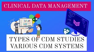 CDM I CLINICAL DATA MANAGEMENT I TYPES OF CDM STUDIES I VARIOUS CDM SYSTEMS I PART II l [upl. by Nednal]