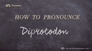 How to Pronounce Diprotodon Real Life Examples [upl. by Aettam896]